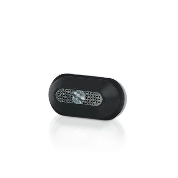 Dry Herb Vape Mouthpiece with a black plastic housing and perforated metal insert, designed for RYOT VERB DHV Vaporizer, ensuring secure fit and consistent airflow.