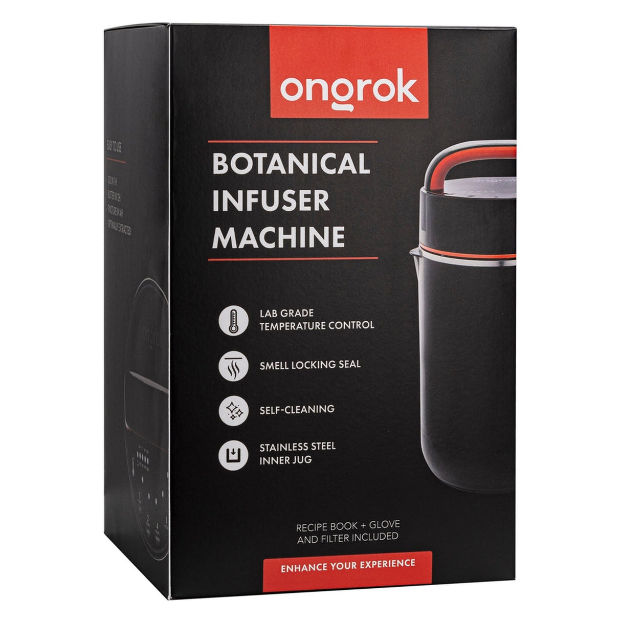 Botanical Infuser Kit - Large: sleek black box with user-friendly interface, ideal for infusing herbs into butter, oils, and tinctures effortlessly.