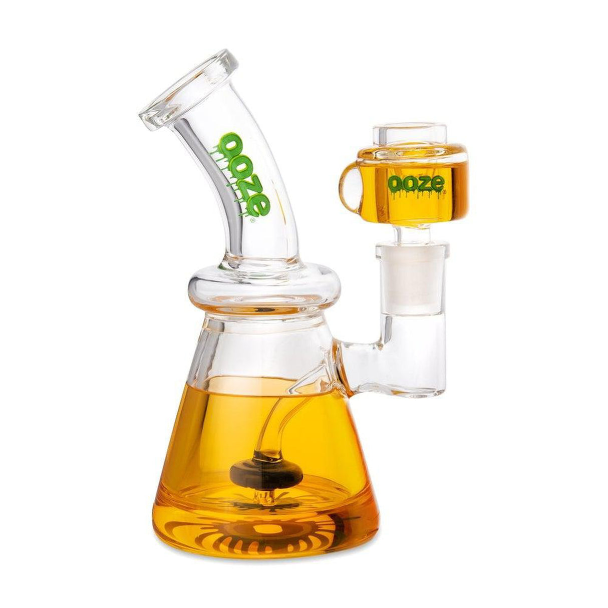6.5 Glyco Freeze Bong, a glass bong with glycerin for freezing, features a glass percolator and 14mm glycerin-filled bowl for smooth, cool hits.