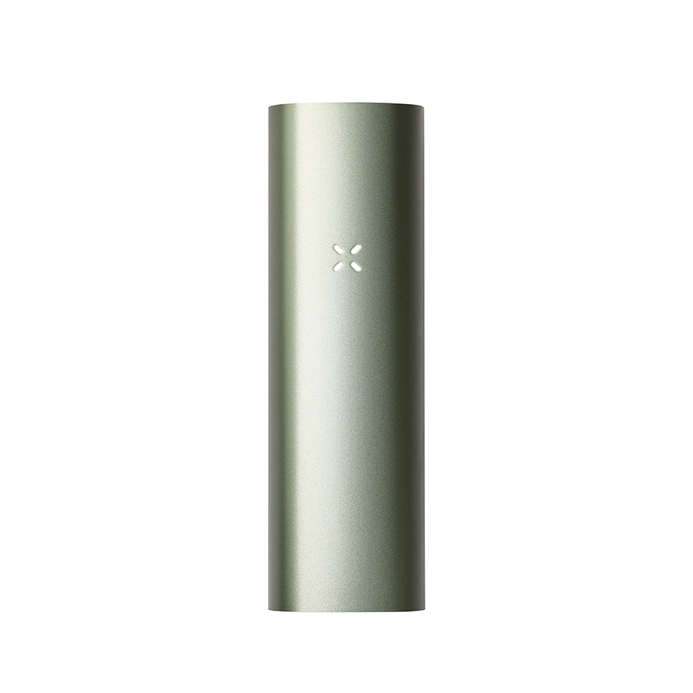 PAX 3 Basic Kit: A sleek, cylindrical portable vaporizer for dry herbs, featuring a polished anodized aluminum finish and single-button interface for easy use.