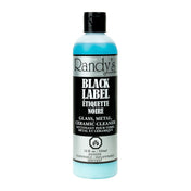 12oz Black Label Bong Cleaner - 16 units, featuring a black and silver can with white text, ideal for effectively cleaning smoking accessories.