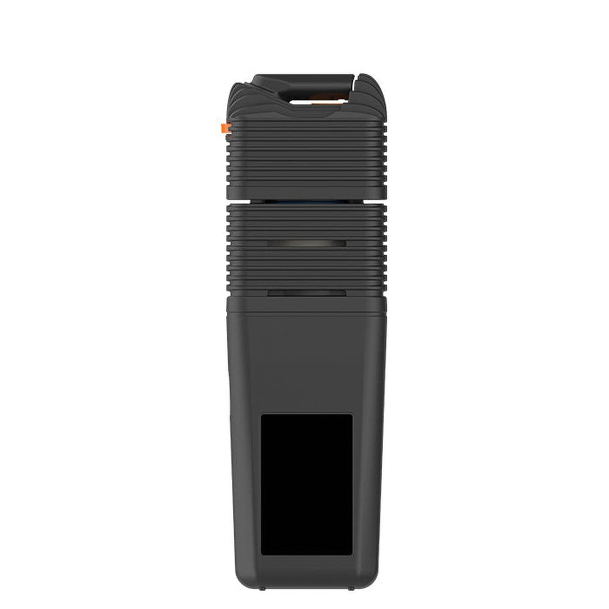 VENTY Dry Herb Vaporizer, a sleek black device with a screen, designed for efficient vaping with adjustable airflow, rapid heat-up, and advanced heating technology.