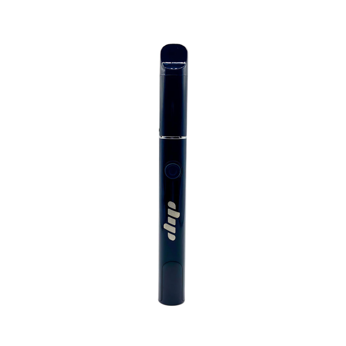 Lunar Dab Pen: Slim, pen-style vape with a mouthpiece, central firing button, and rechargeable body, designed for effortless portability and smooth airflow.