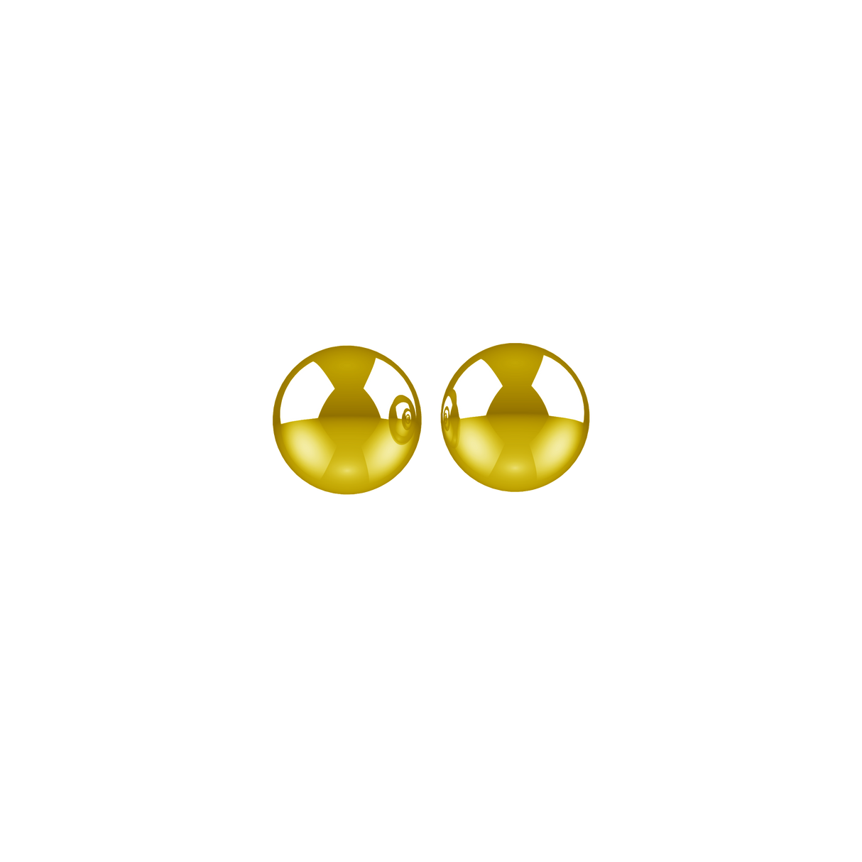 Two polished, metallic-gold spheres reflect window-like shapes, representing the sleek design and premium feel of the Rover Dab Pen.