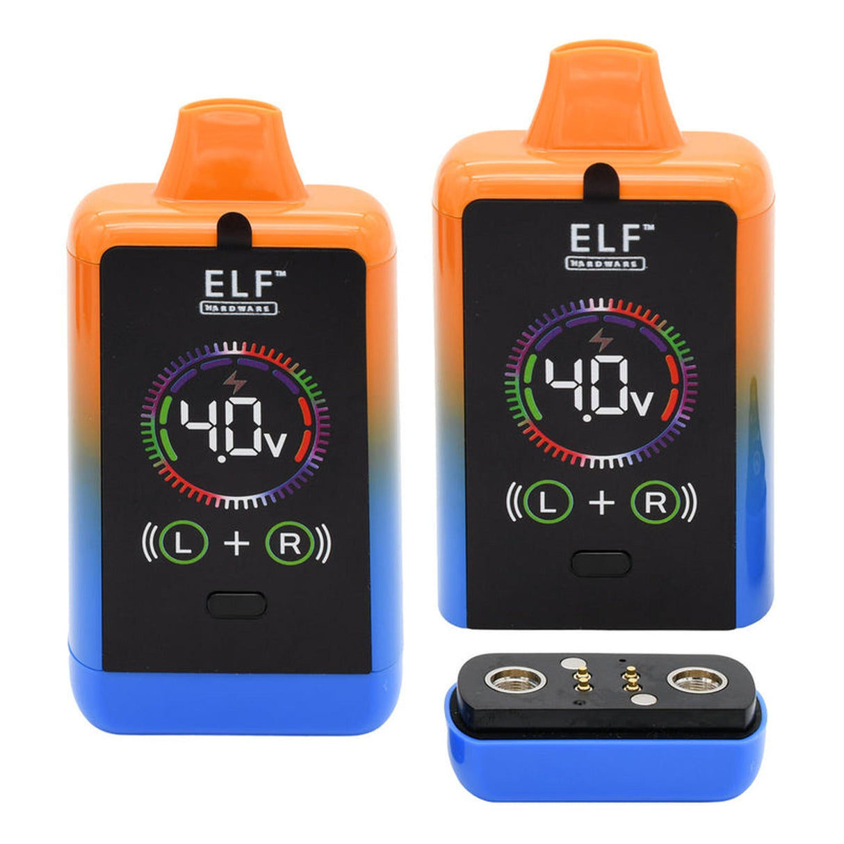 ELF CannDual PRO Dual 510 Thread Battery Concealer - Carton of 10, featuring dual-cartridge compatibility and sleek design for discreet, versatile vaping.