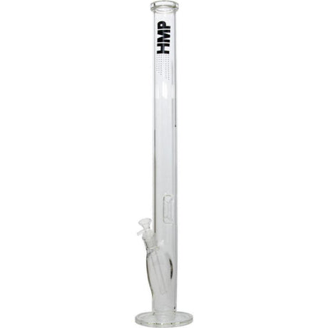 26 Glass Bong Straight featuring a clear tube with HMP branding, removable down-stem, bowl, and built-in ice pinch on a stable base.