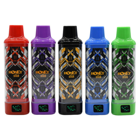 Clear Concealer 510 Thread Battery - 15 units displayed, featuring compact design, compatible with various cartridges, ideal for discreet vaping.