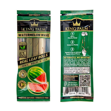 Mini Pre Rolled Cones - 2 pack - 20 units - Watermelon Wave Flavoured, showcasing the package with rolls and a visible label, highlighting the unique watermelon essence.