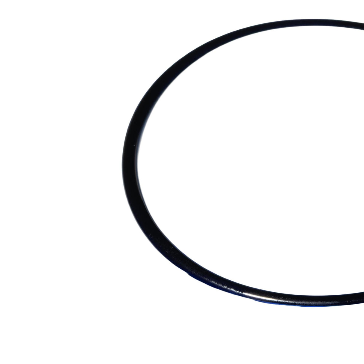 Black silicone gasket for Vesper Gravity Bong on a white background, highlighting the essential component for ensuring airtight, smooth operation of the bong's glass structure.