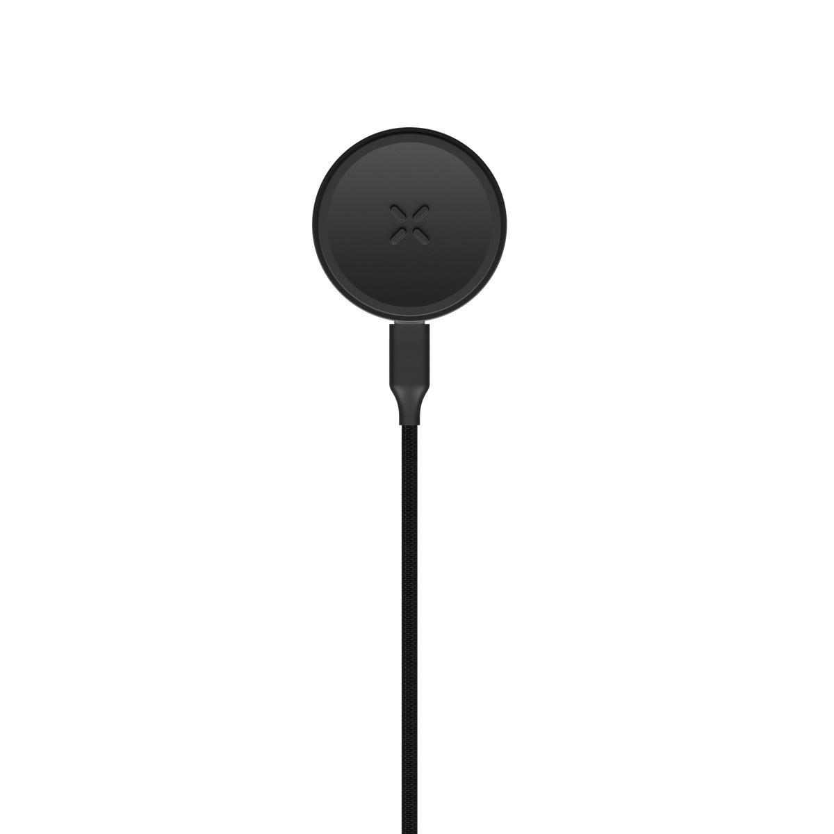 Wireless charging pad for PAX FLOW vaporizer, with braided power cable, exemplifying sleek design and advanced functionality for efficient, portable use.