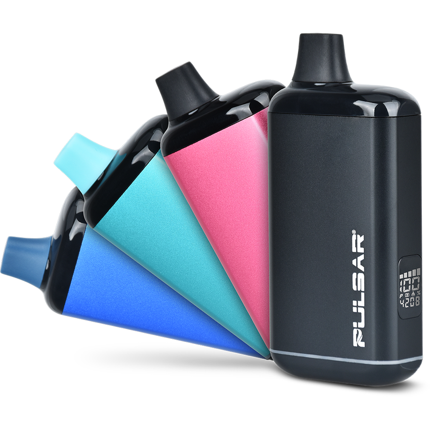 Pulsar DL 2.0 PRO Auto-Draw VV 510 Battery features a compact design with built-in mouthpiece, LED display, and discreet cartridge compartment.