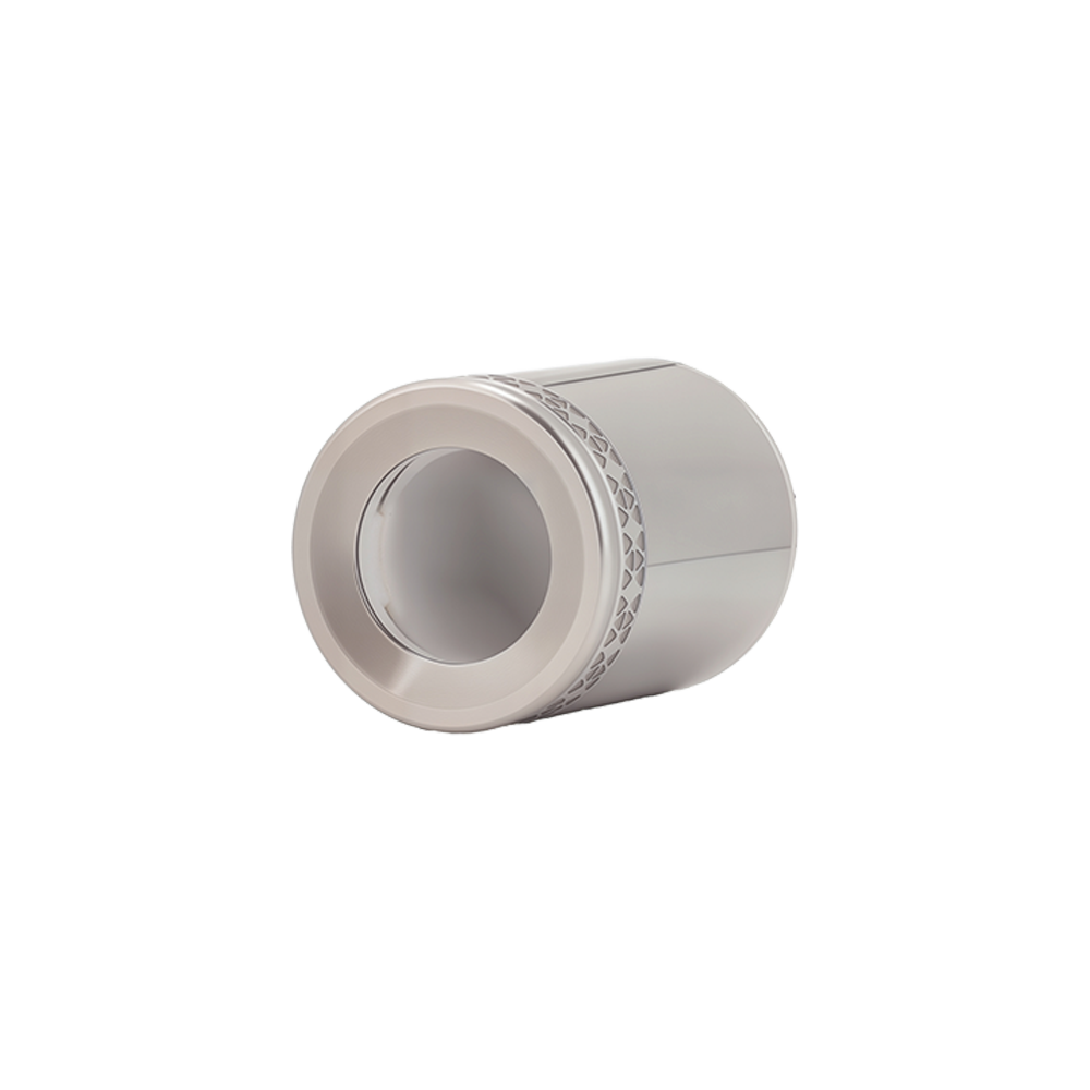 Side view of Chorus ceramic chamber atomizer on a white background
