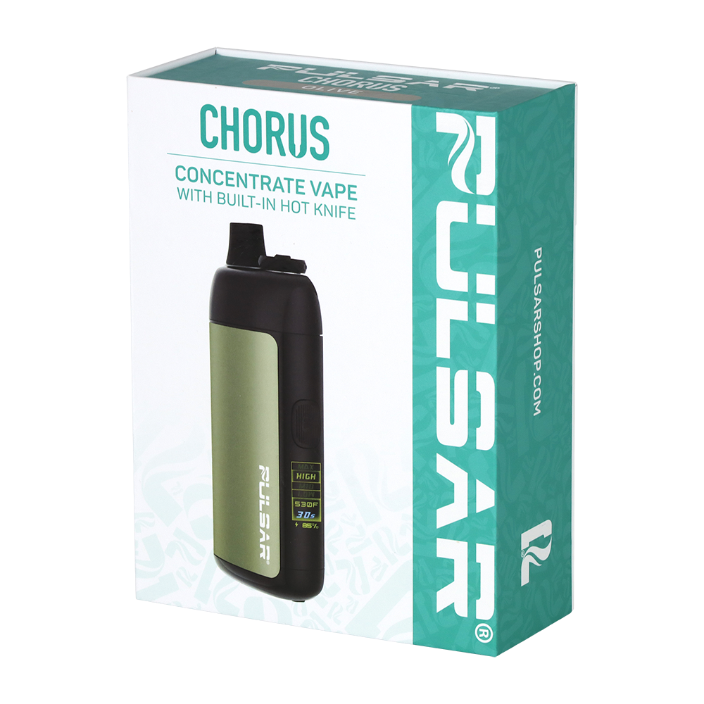 Pulsar Chorus concentrate vape packaging on a white background