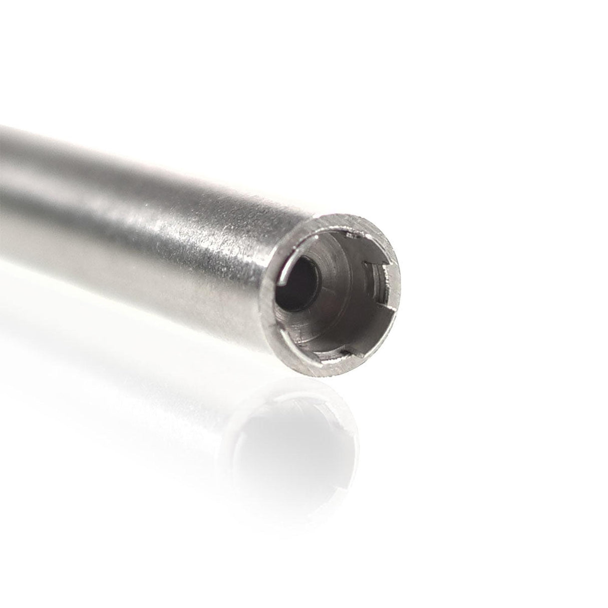 Super Slim Aluminum Dugout - Powder Coated - Black, featuring a sleek metal tube with integrated stainless steel one hitter and magnetic lid for convenient smoking.