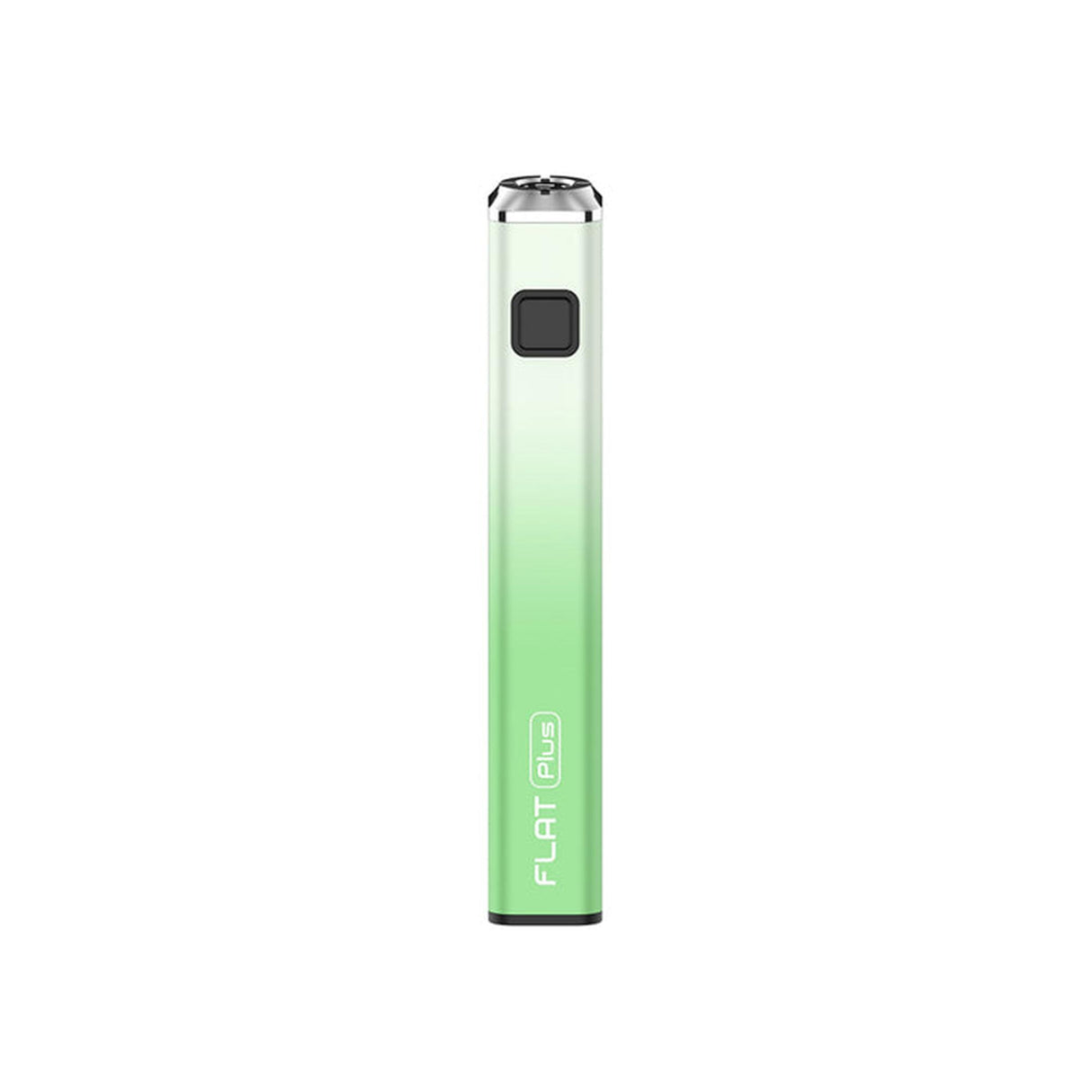 510 Thread Battery - Premium Flat Plus Edition - 20 units, featuring a sleek, square design with a visible green and silver electronic cigarette body.