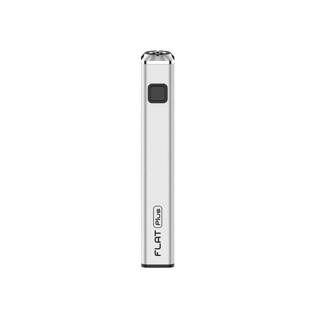 Yocan Flat Series 510 Thread Battery - Premium Flat Plus Edition, features a square power button on a sleek, rectangular aluminum body. Includes 20 units.
