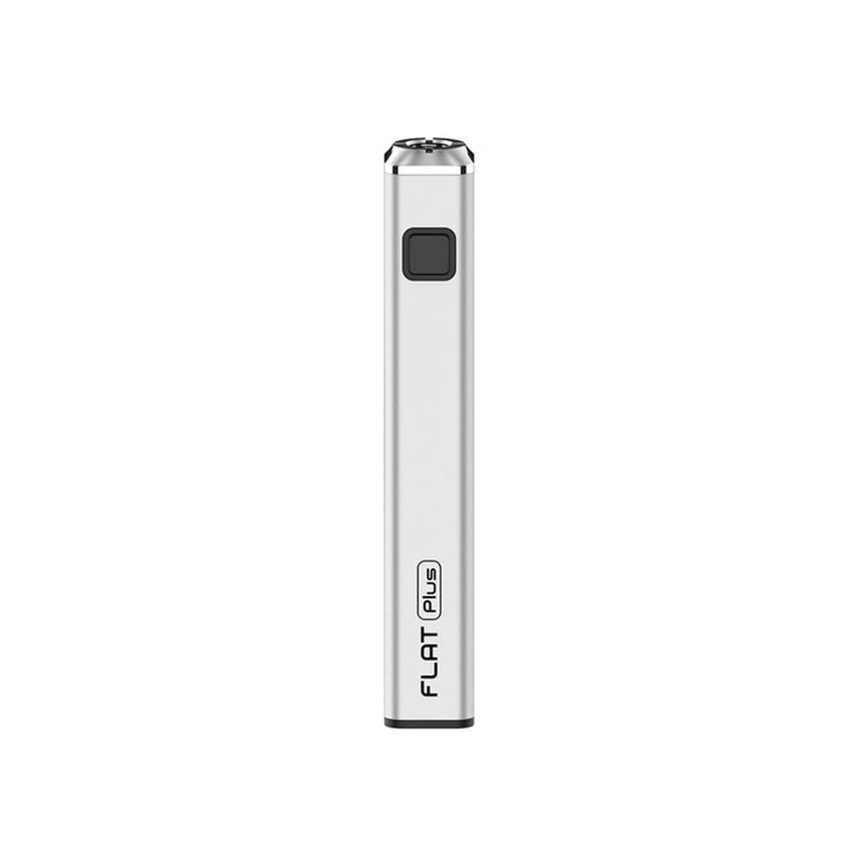 Yocan Flat Series 510 Thread Battery - Premium Flat Plus Edition, features a square power button on a sleek, rectangular aluminum body. Includes 20 units.