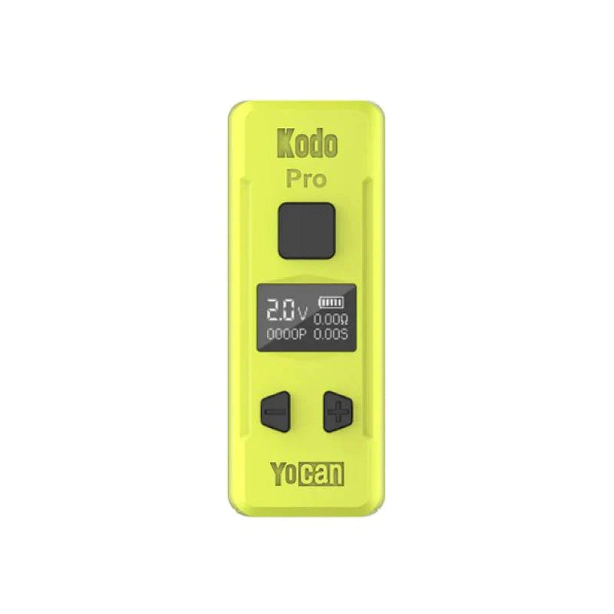 Kodo Pro Digital 510 Battery 1 unit with OLED display, square power button, and adjustment controls, designed for customizable vaping with Yocan cartridges.