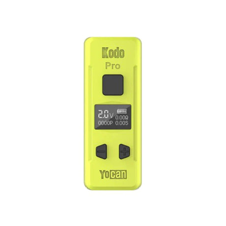 Kodo Pro Digital 510 Battery 1 unit with OLED display, square power button, and adjustment controls, designed for customizable vaping with Yocan cartridges.
