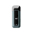 Hachi - Dark Gray: Squarish handheld vaporizer with a glossy black panel, battery icon, hexagon logo, and a removable lighter gray top.