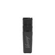 VEAZY Dry Herb Vaporizer in matte-black, pocket-size with cooling fins near the mouthpiece; branded Veazy on the lower half for portable, precise vaping.