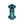 Playdeck Skateboard 510 Battery features a turquoise chassis with black grip tape, skeleton skating graphic, and visible wheels, highlighting its compact, portable design.