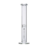 15 Tube - Clear glass water pipe with a straight-tube design, inline percolator, flared mouthpiece, and integrated ice catch for smoother, cooler draws.
