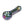 4 Terminator Hand Pipe featuring a sculpted, swirled stem, iridescent finish, rounded bowl, mouthpiece, and ergonomic design for durability and smooth use.