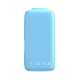 Myster Cloud Catcher, a small light-blue plastic canister for personal air filtration, featuring a twist-up design with MYSTER printed near the base.