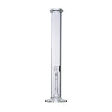 18 Tube - Clear straight-tube water pipe with borosilicate glass, featuring a shower percolator, integrated ice catch, and 14mm female joint for enhanced filtration.