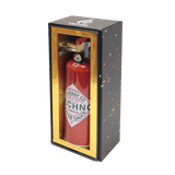 Tobasco Pepper – 8.5 Fire Extinguisher Torch, styled as a mini extinguisher with a gauge, in a black-and-gold box, perfect for display and use.