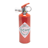 Tobasco Pepper – 8.5 Fire Extinguisher Torch: Mini torch-style hot pepper sauce bottle, resembles a fire extinguisher with trigger ignition, flame control, and mock pressure gauge.