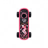 Playdeck Skateboard 510 Battery, a bright pink hoverboard with black grip tape, features chunky black wheels and a splattered skull/skater graphic design.