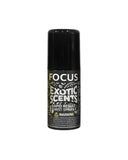 Rapid Result Mist Spray - 2nd Edition: Compact black aerosol can labeled FOCUS, designed for odor neutralization in homes, vehicles, and personal spaces.