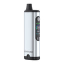 Ziva 2.0 510 Battery, a sleek metallic vape with OLED display, mouthpiece, firing button, and adjustment controls, showcasing voltage, resistance, and puff count.