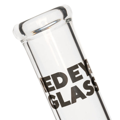 12 Tall Sacred Geometry Beaker Base Bong with rolled lip, bold text, beaker design, built-in ice catcher, and diffuser downstem for efficient airflow.