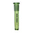 Green-tinted glass downstem with built-in diffuser slits, stamped HUMAN GRADE, fits 14mm female joints for water pipes.