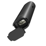 PAX FOUR vaporizer with open bottom loading door, revealing the herb heating chamber, showcasing its innovative design for optimal vapor production and ease of use.