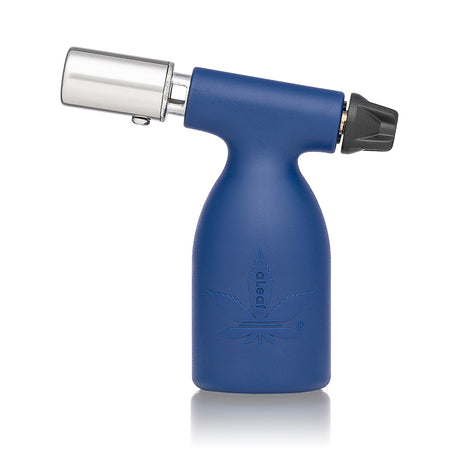 3.5 Blow Torch Turbo Flame, featuring a compact design with a metal nozzle, adjustable ignition, and embossed aLeaf cannabis-leaf logo, perfect for high-heat applications.