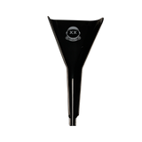 Black Bioplastic Cone Loader with astronaut-helmet logo GET LOST, designed for ergonomic handling and precision packing, made from eco-friendly bioplastic for sustainability and portability.