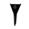 Black Bioplastic Cone Loader with astronaut-helmet logo GET LOST, designed for ergonomic handling and precision packing, made from eco-friendly bioplastic for sustainability and portability.