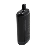 Interactive Concealer 510 Battery - Multicolor: A sleek, black, pocket-sized vaporizer with a hexagonal pattern, draw-activated, featuring a built-in mouthpiece and rounded rectangular shape.