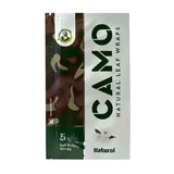 Close-up of a Chamomile Wraps - Natural carton, highlighting the eye-catching packaging for 25 packs, emphasizing the natural, tobacco-free wrap's premium quality.