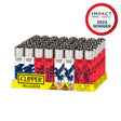 Classic Large Reusable Lighter - Galaxy 2 Design - 48 Pack, featuring cosmic patterns, refillable gas system, built-in packing tool, and replaceable flints for sustainable use.