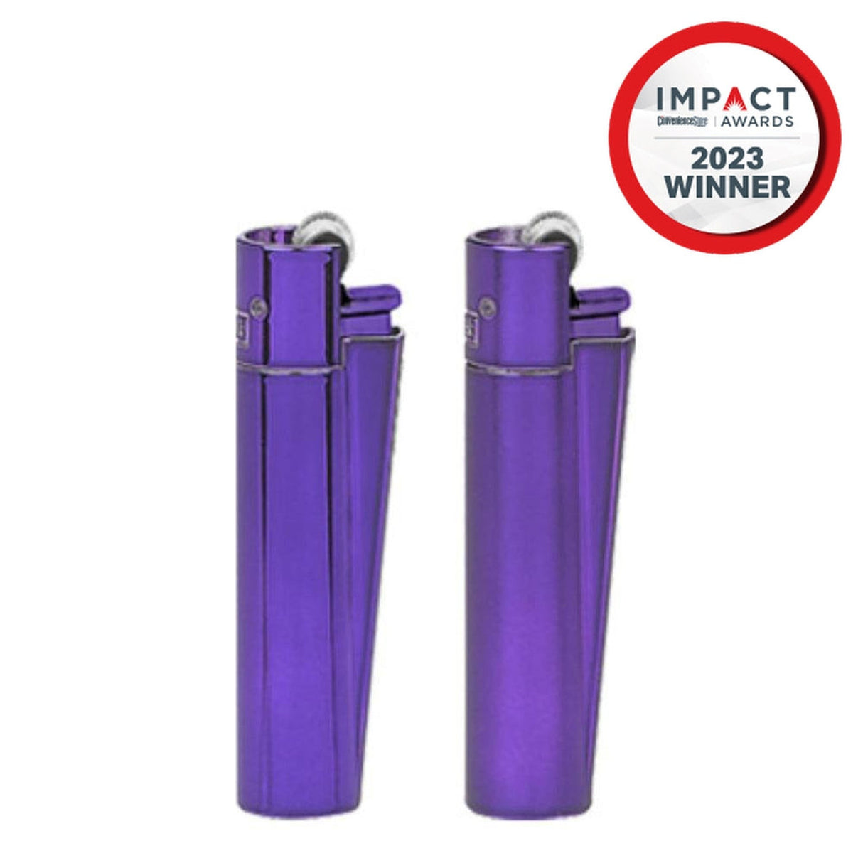 Metal Lighters Purple Rain, close-up view of a lighter, showcasing design details, part of a 12-piece set with refillable and reusable features.