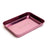 Small rectangular metal tray with rounded corners, embossed with Blazy Susan, showcasing a sleek, durable stainless steel design suitable for organizing essentials.
