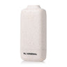 Houdini Smoke Filter by MJ Arsenal: Off-white speckled container with rounded corners, featuring a carbon filtration system for discreet odor elimination. Compact and portable design.