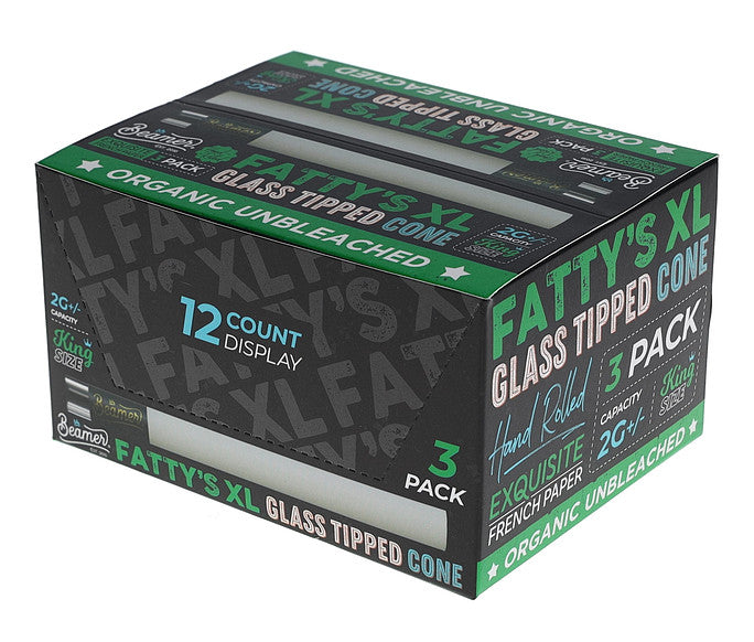 Fattys XL Pre-Rolled Glass - Tipped Cones
