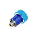 Focus V - Chromatix Atomizers: Blue and silver cylindrical atomizer, designed for enhanced E-Rig performance with durable titanium construction for optimal heat retention.