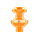 Focus V Chromatix Carb Cap in glass, designed for optimal airflow redirection and heat retention, enhances dabbing efficiency with the Focus V Carta E-Rig.